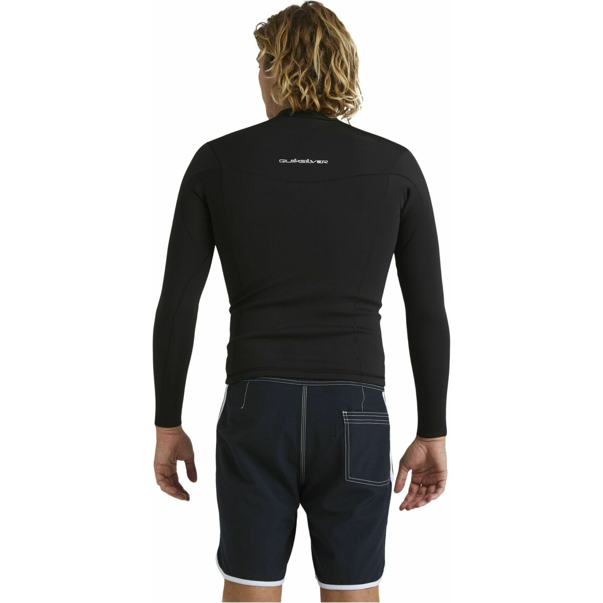 2026 Quiksilver Hombres Everyday Sessions 1.5mm Chaqueta De Neopreno EQYW803060 - Black